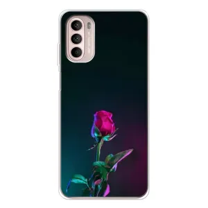 Чехлы с принтом Розочки для Motorola MOTO G52 (Ночная роза)