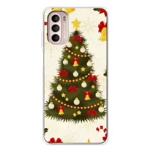 Чехол Новогодняя Елка на Motorola MOTO G52 (Новогодний принт)