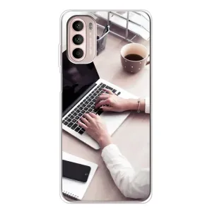 Силиконовый бампер (Работники) на Motorola MOTO G52 (Офисный работник)