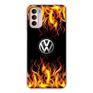Чехол "Фольксваген" для Motorola MOTO G52 (Огненный Лого)