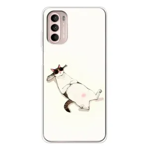 Чехол на тематику: Коты для Motorola MOTO G52 (Отдых)