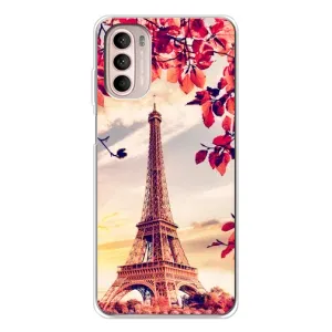Чехол с Эйфелевой башней на Motorola MOTO G52 (Paris photo)