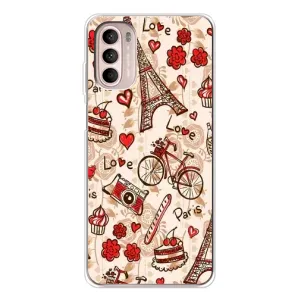 Чехол с Эйфелевой башней на Motorola MOTO G52 (Париж мечта)
