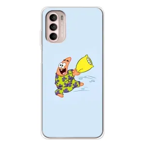 Чехлы с Патриком на Motorola MOTO G52 (Патрик с подушкой)