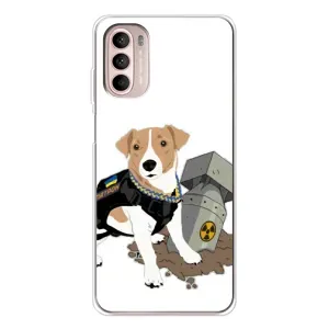 Чехол с принтом Собаки Патрон для Motorola MOTO G52 (Пёс Патрон с ракетой)
