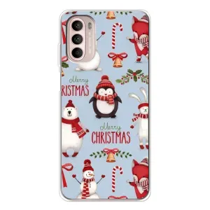 Чехол Санта Клаус для Motorola MOTO G52 (Рождественский)