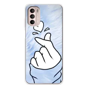 Чехлы (Знак сердечка) на Motorola MOTO G52 (Сердечка знак)