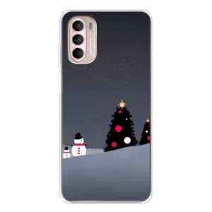 Чехлы на Новый Год Motorola MOTO G52 (Снеговички)