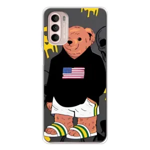 Чехлы Мишка Тедди для Мото Г52 (Teddy USA)