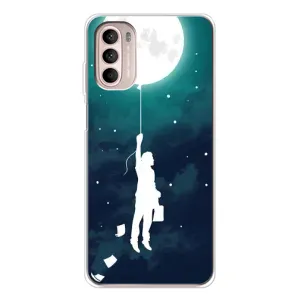 Чехол (ТПУ) с планетами на Motorola MOTO G52 (To The moon)