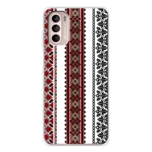 Силиконовый Чехол на Motorola MOTO G52 с картинкой Вышиванки (Вышиваночки)