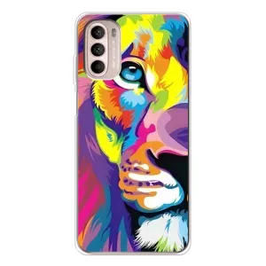 Чехол с картинкой на Motorola MOTO G52 (Яркий Лев)