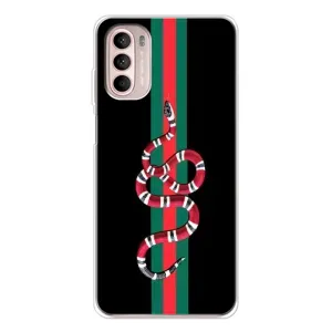 Чехлы Бренд GUCCI для Motorola MOTO G52 (Змей Гуччи)