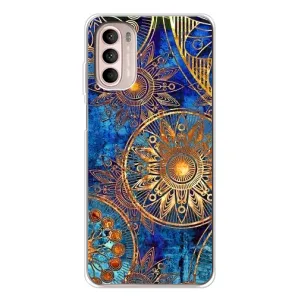 Чехлы со смыслом для Motorola MOTO G52 (Золотые узоры)