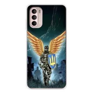 Патриотический Чехол для Motorola MOTO G52 (ЗСУ з крильями)