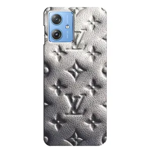 Текстурный Чехол Louis Vuitton для Моторола Мото Джи 54 (Бежевый ЛВ)