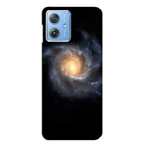Чохли КОСМОС на Motorola MOTO G54 / G54 Power (Чорна дира)