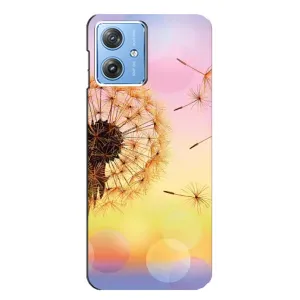 Силиконовый Чехол с одуванчиками на Motorola MOTO G54 / G54 Power (Цветок-одуванчик)