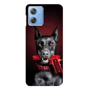 Чехол ДОБЕРМАН для Motorola MOTO G54 / G54 Power (Доберман злой)