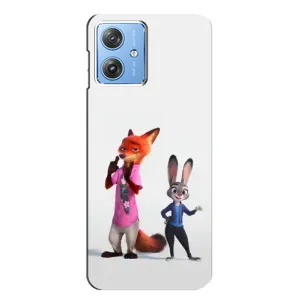 Силиконовый чехол с принтом Зоотрополіс для Motorola MOTO G54 / G54 Power (Джуди и Ник)