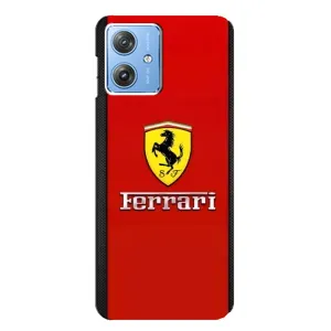 Силиконовый бампер с картинкой машины на Motorola MOTO G54 / G54 Power (Ferrari Logo)
