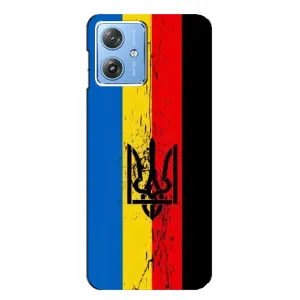 Чехлы УПА (Красно-Чёрный) на Motorola MOTO G54 / G54 Power (Флаг УПА)