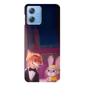 Силиконовый чехол с принтом Зоотрополіс для Motorola MOTO G54 / G54 Power (Главные герои)