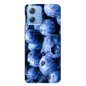 Чехол с изображением вкусной еды для Motorola MOTO G54 / G54 Power (Голубика)