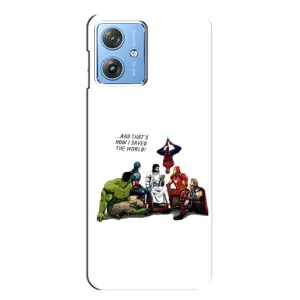Чехлы для Motorola MOTO G54 / G54 Power (Для Христиан) (Иисус супергерой)