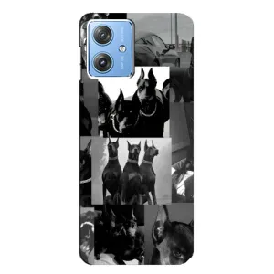 Чехол ДОБЕРМАН для Motorola MOTO G54 / G54 Power (Коллаж Доберман)