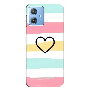 Чехлы с тематикой "Маленькие Сердечки" на Motorola MOTO G54 / G54 Power (Красивое сердечко)