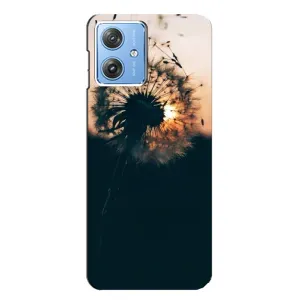 Силиконовый Чехол с одуванчиками на Motorola MOTO G54 / G54 Power (Красивый одуванчик)