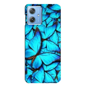 Силиконовый бампер с картинкой животных для Motorola MOTO G54 / G54 Power (Крылья бабочек)