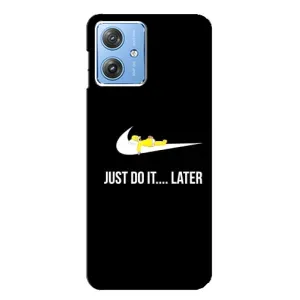 Силиконовый Чехол на Motorola MOTO G54 / G54 Power с картинкой Nike (Later)