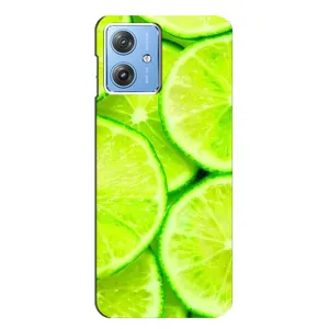 Чехол с изображением вкусной еды для Motorola MOTO G54 / G54 Power (Лайм)