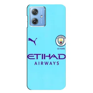 Силиконовые Чехлы принт Футбол на Motorola MOTO G54 / G54 Power (Man City)