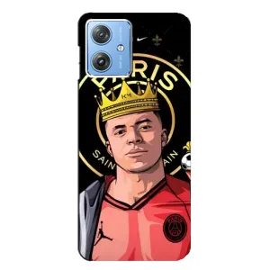 Чехол (TPU) с Футболистом на Motorola MOTO G54 / G54 Power (Mbappe King)