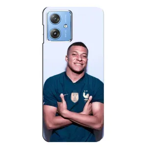 Чехол (TPU) с Футболистом на Motorola MOTO G54 / G54 Power (Мбаппешичка)