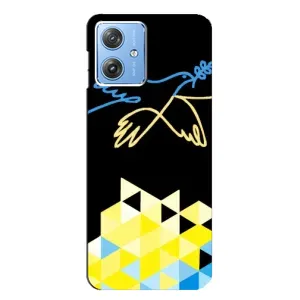 Чехол на Motorola MOTO G54 / G54 Power Украинский дизайн (Мир для Украины)