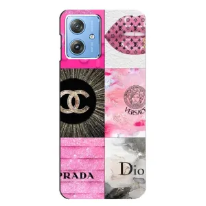 Чехол (Dior, Prada, YSL, Chanel) для Motorola MOTO G54 / G54 Power (Модница)