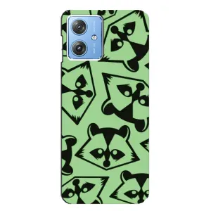 Силиконовый Чехол с Енотами на Motorola MOTO G54 / G54 Power (Мордочки Енота)