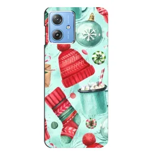 Чехол Санта Клаус для Motorola MOTO G54 / G54 Power (Одежда)