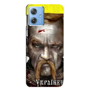Чехол с картинкой (Патриотический КОЗАК) на Motorola MOTO G54 / G54 Power (Одноглазый Козак)