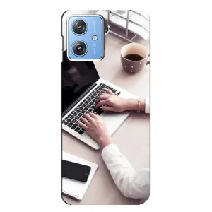 Силиконовый бампер (Работники) на Motorola MOTO G54 / G54 Power (Офисный работник)