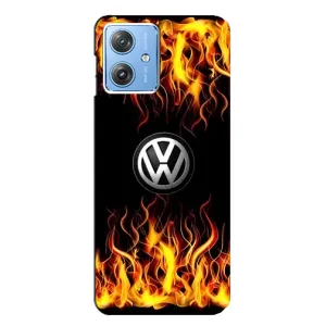 Чехол "Фольксваген" для Motorola MOTO G54 / G54 Power (Огненный Лого)