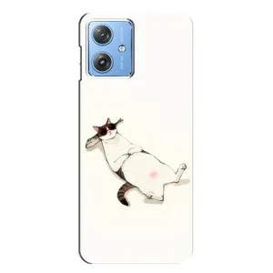 Чехол на тематику: Коты для Motorola MOTO G54 / G54 Power (Отдых)