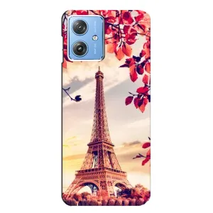 Чехол с Эйфелевой башней на Motorola MOTO G54 / G54 Power (Paris photo)