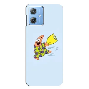 Чехлы с Патриком на Motorola MOTO G54 / G54 Power (Патрик с подушкой)