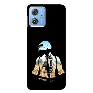 Силиконовый чехол с картинкой "Герой Pubg" на Motorola MOTO G54 / G54 Power (Пубг мен)
