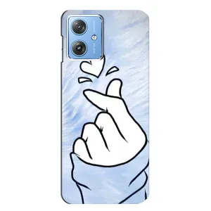 Чехлы (Знак сердечка) на Motorola MOTO G54 / G54 Power (Сердечка знак)